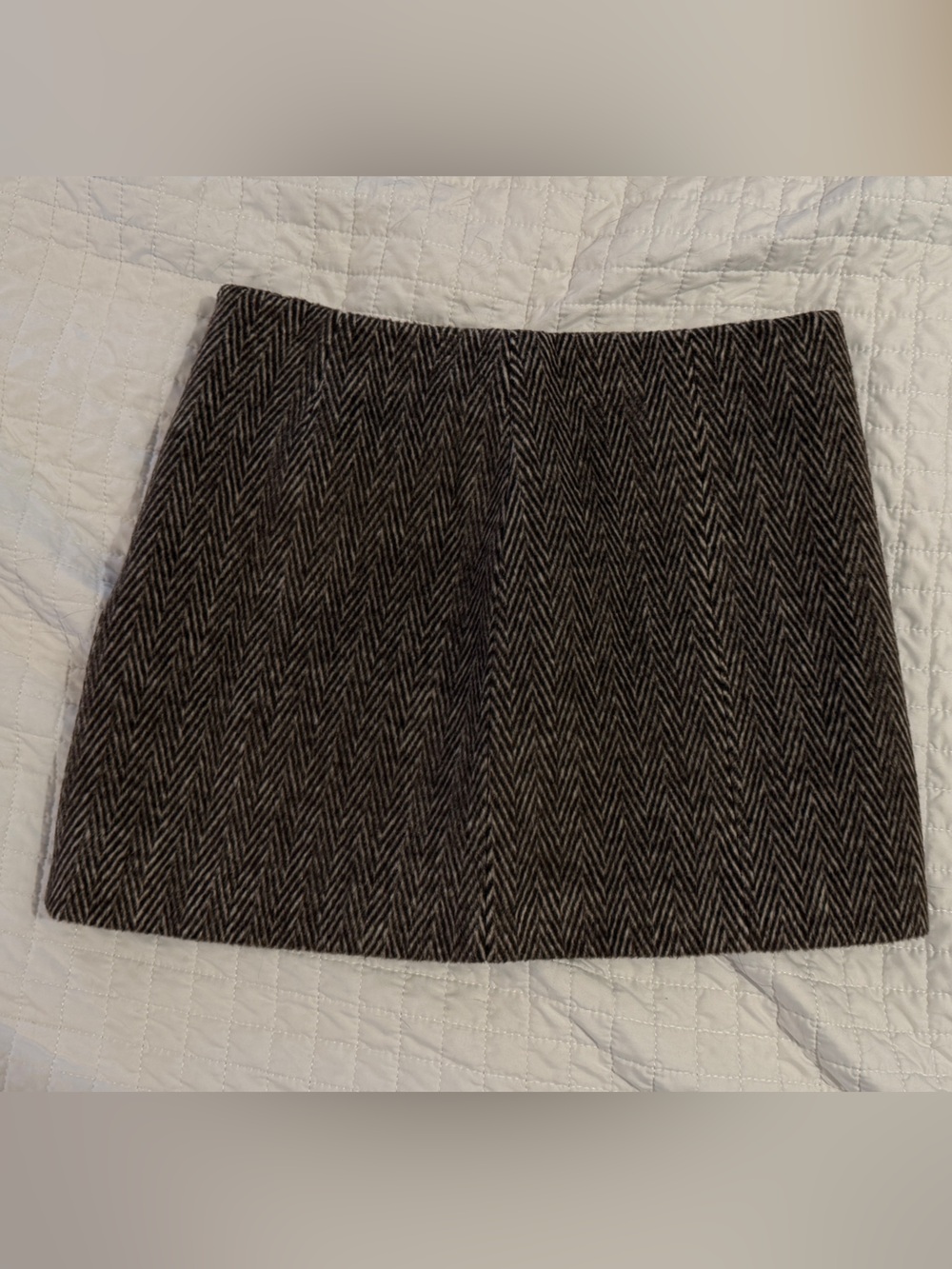 Astr Covina Herringbone Mini Skirt in Brown and Black NWT